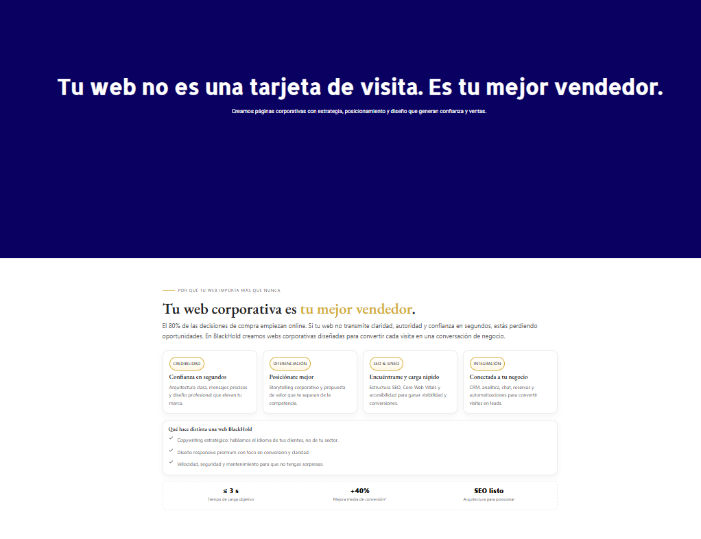 Desarrollo Web - BlackHold