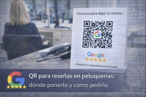 qr reseñas google peluquería