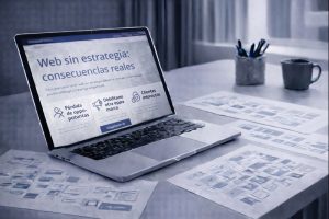 web sin estrategia consecuencias reales