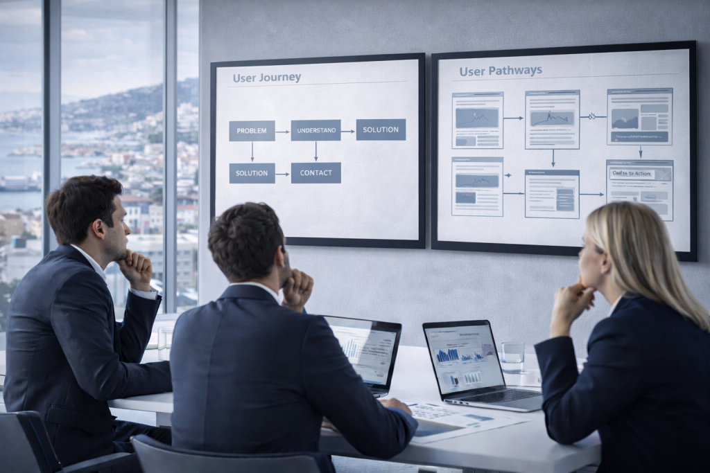 estructurar una web para guiar al usuario de forma natural