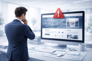 web parece profesional pero no convierte